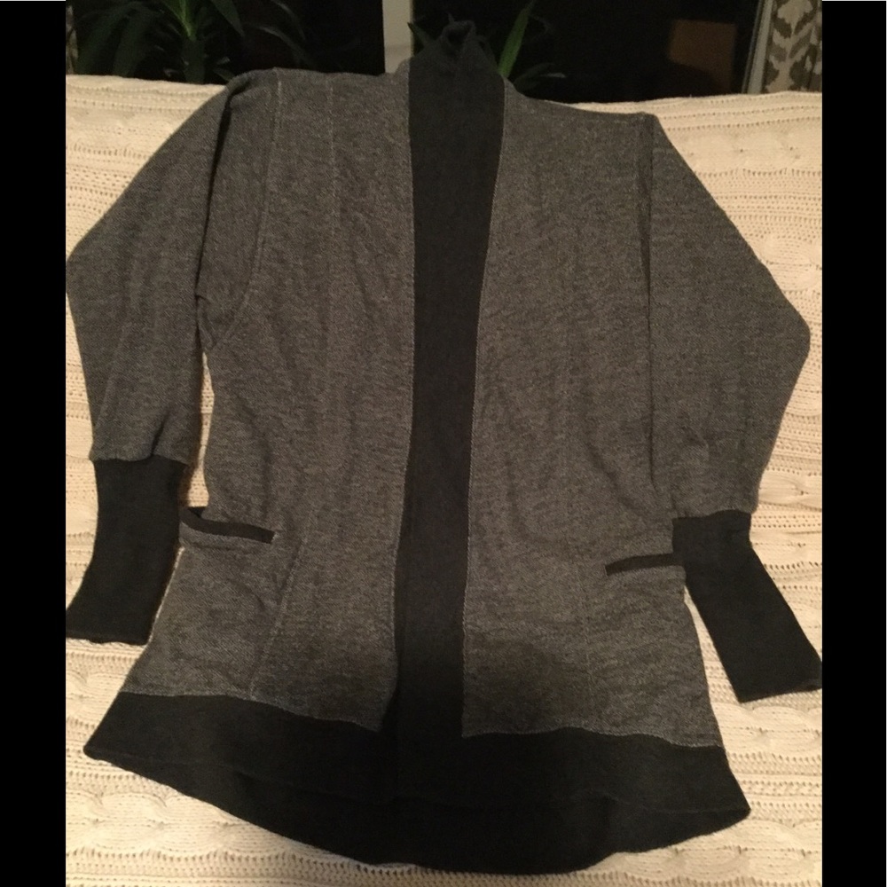 Gray and black “jacket”